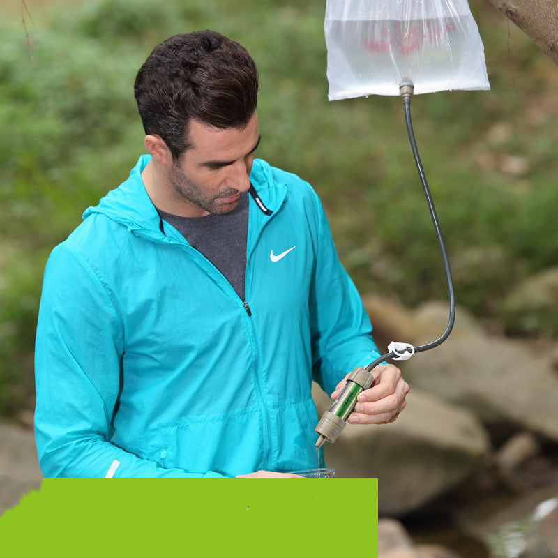Straw Gravity Water Purification Bag Portable Filter