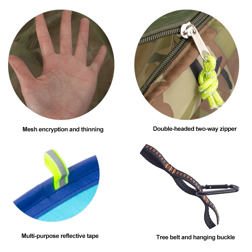 Quick-Open Automatic Hammock with Mosquito Net