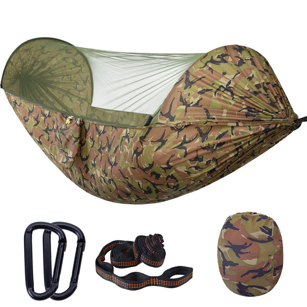 Quick-Open Automatic Hammock with Mosquito Net