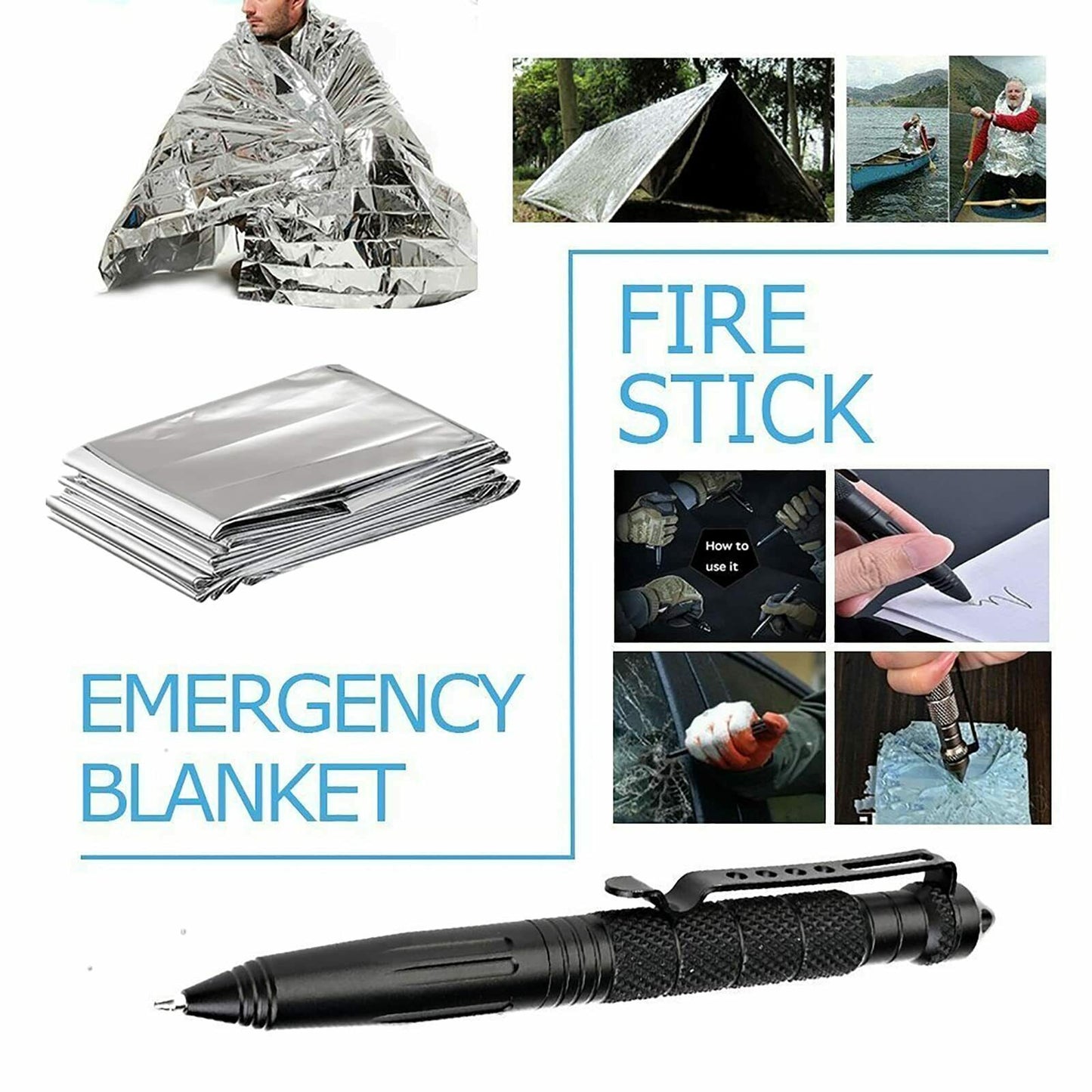 14-in-1 Outdoor Survival Kit