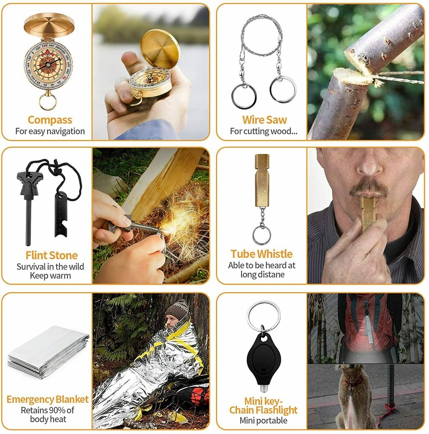 14-in-1 Outdoor Survival Kit