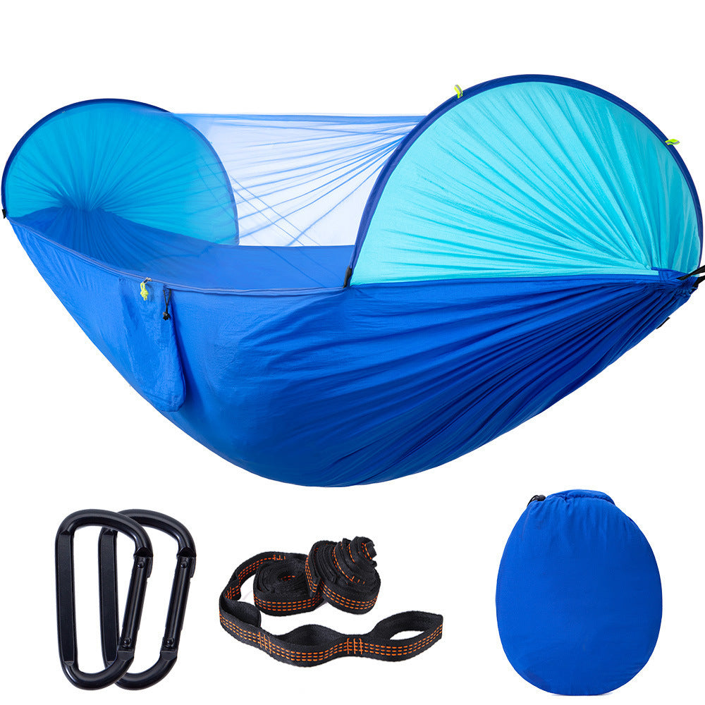 Quick-Open Automatic Hammock with Mosquito Net