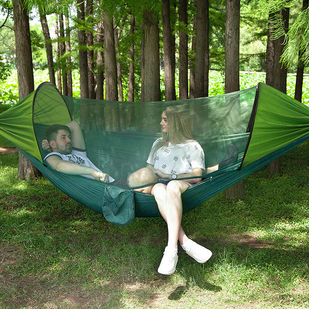 Quick-Open Automatic Hammock with Mosquito Net