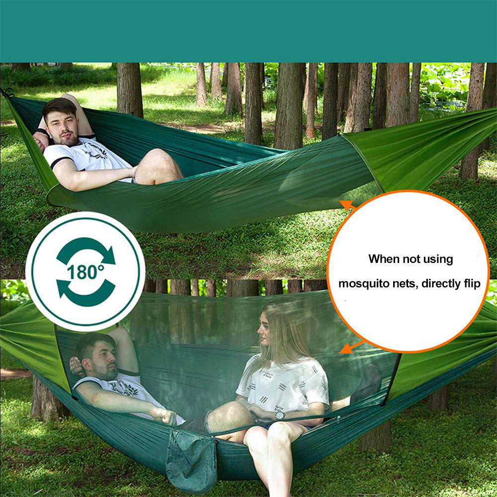 Quick-Open Automatic Hammock with Mosquito Net