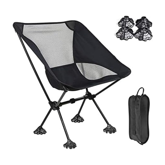 Portable Camping Mesh Chair with Anti-Slip Feet