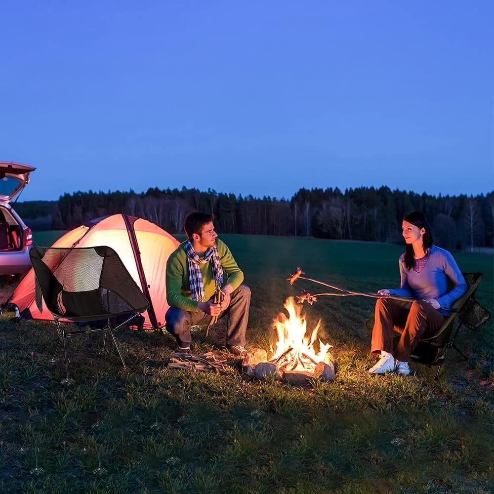 Portable Camping Mesh Chair with Anti-Slip Feet