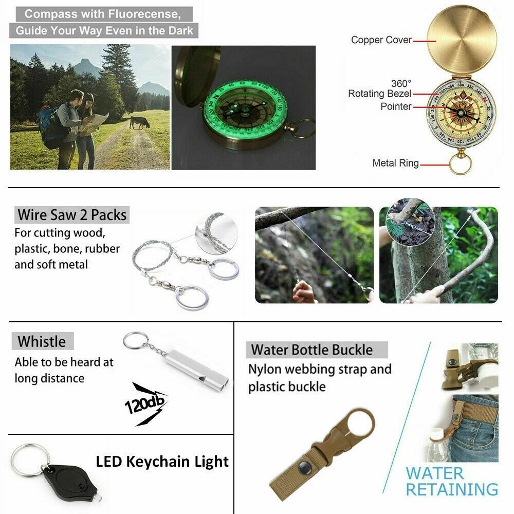 14-in-1 Outdoor Survival Kit