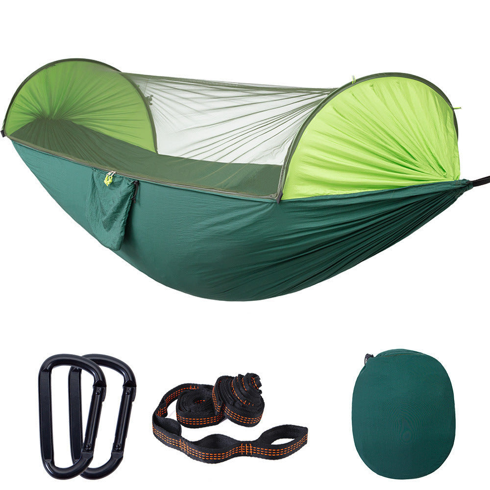 Quick-Open Automatic Hammock with Mosquito Net